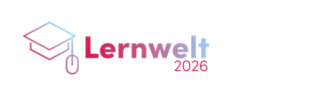 Lernwelt-Logo: Ein Doktorhut mit einer Computermaus als Quaste, gefolgt vom Schriftzug Lernwelt